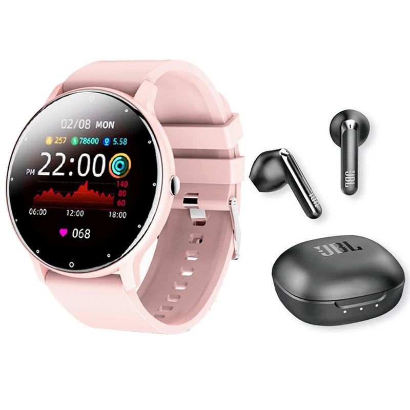 JBL - JBL T280 Tws Audífonos-Negro y Toumi Watch Fit 2-P Reloj inteligente