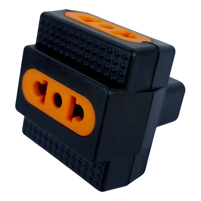 GENERICO - Enchufe Triple Adaptador 3 Entradas Ladrón Corriente 220v