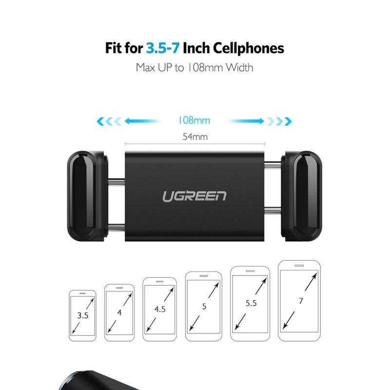 UGREEN - Soporte Clip Rejilla Auto para Celular Ugreen