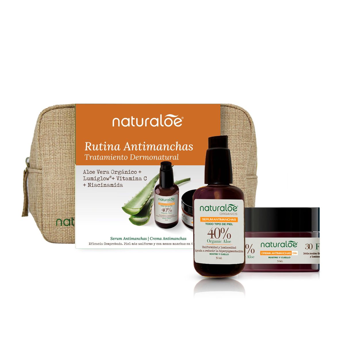 NATURALOE - Naturaloe Set Antimanchas Serum 30ml + Crema Día FPS30