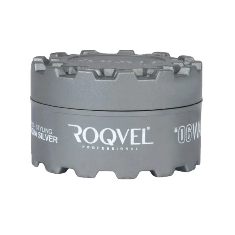 GENERICO - Cera Roqvel Profesional   Aqua Silver - Fijación Fuerte + Estilo Pro
