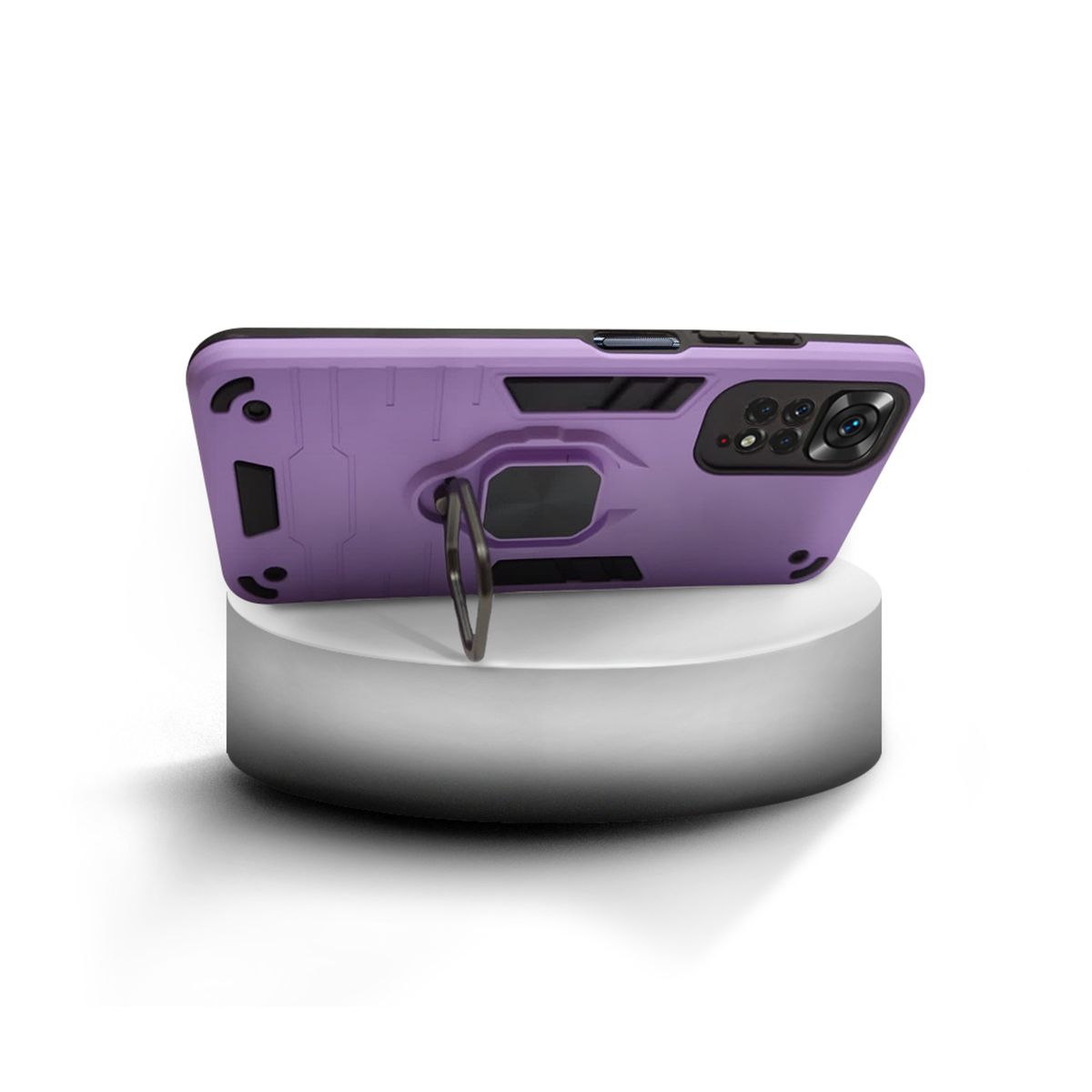 GENERICO - CARCASA ANILLO ANTIGOLPE PARA CELULAR XIAOMI REDMI NOTE 11S LILA