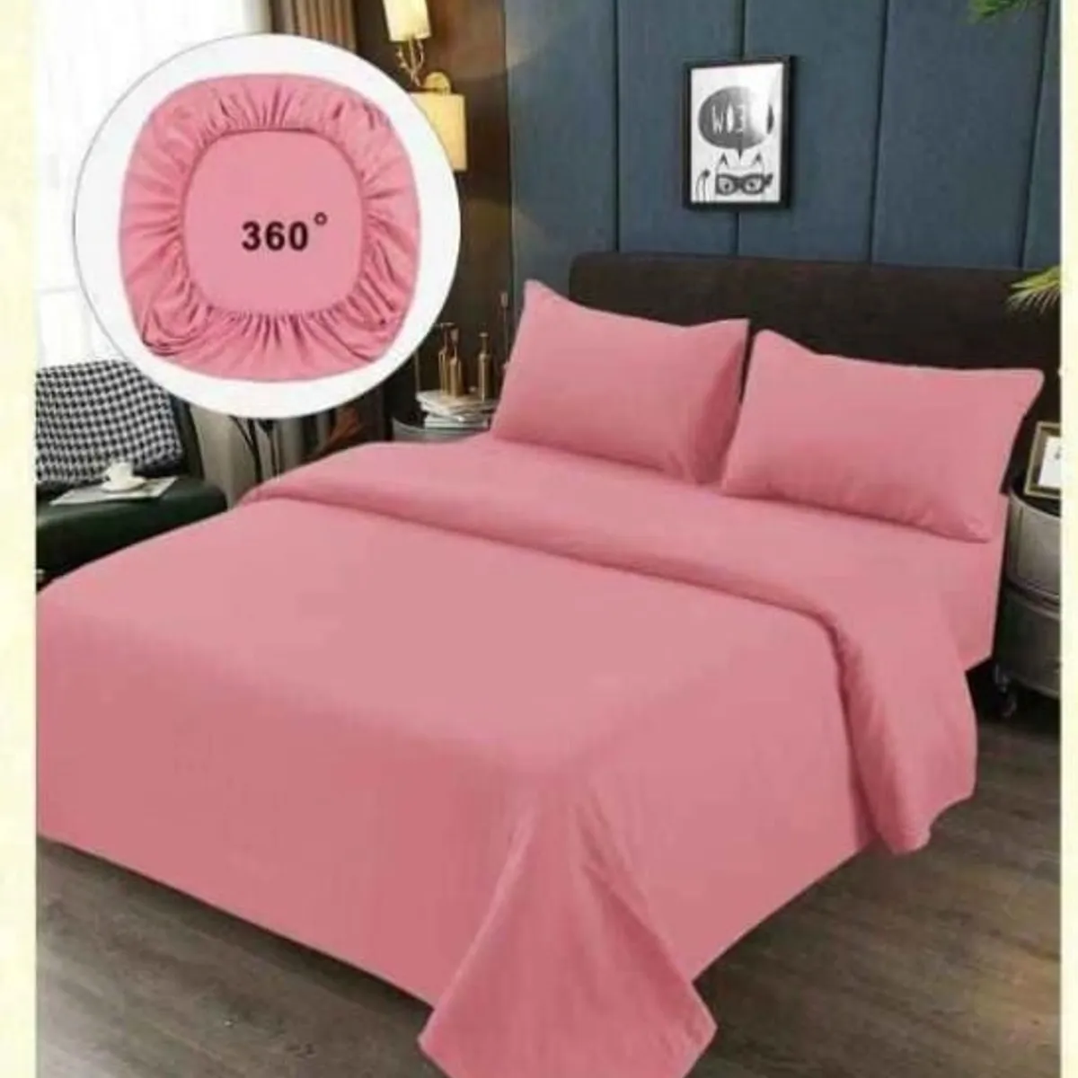 GENERICO - JUEGO DE SABANAS 100% ALGODON  SUAVES Y CÁLIDAS