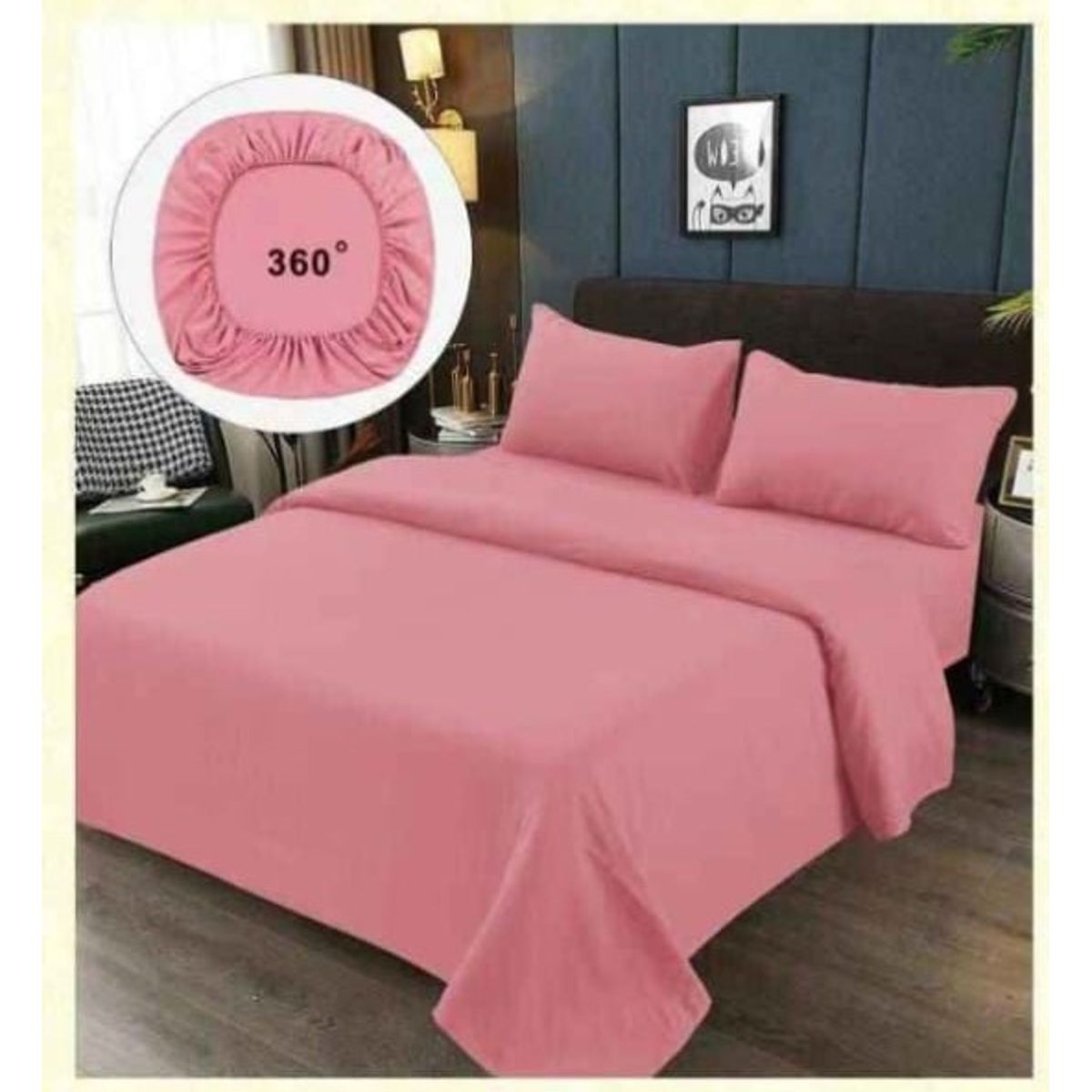 GENERICO - JUEGO DE SABANAS 100% ALGODON  SUAVES Y CÁLIDAS