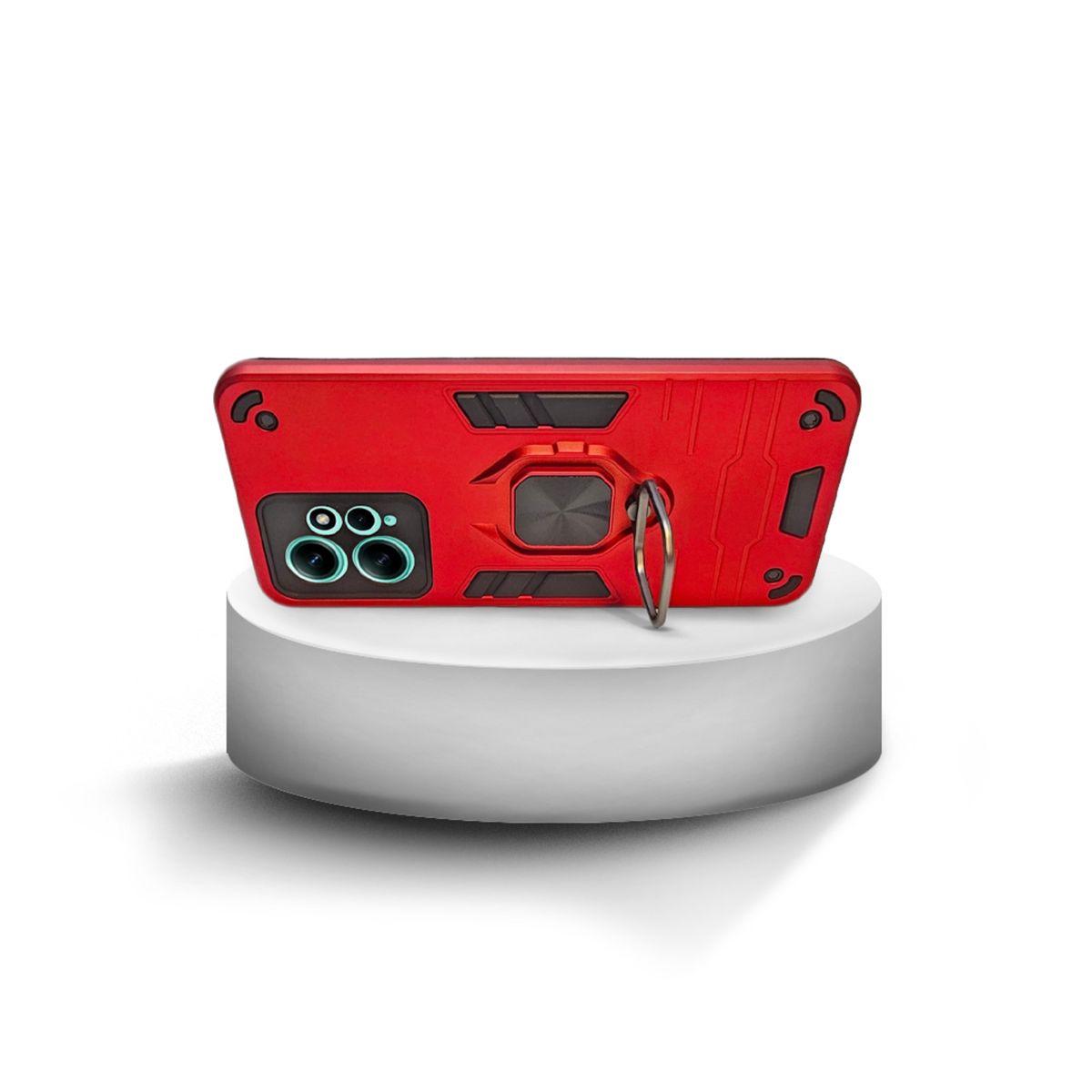 GENERICO - CARCASA ANILLO ANTIGOLPE PARA CELULAR XIAOMI REDMI NOTE 12 4G ROJO