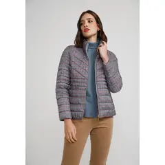 CANADIENNE - Parka Reversible Mujer Poliéster Dusty Blue
