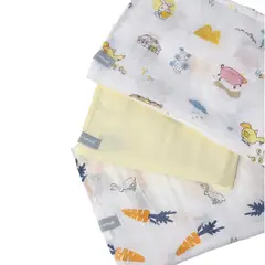 INFANTI - Pack 3 Tutos Para Bebe Amarillo Algodón 75x75cm