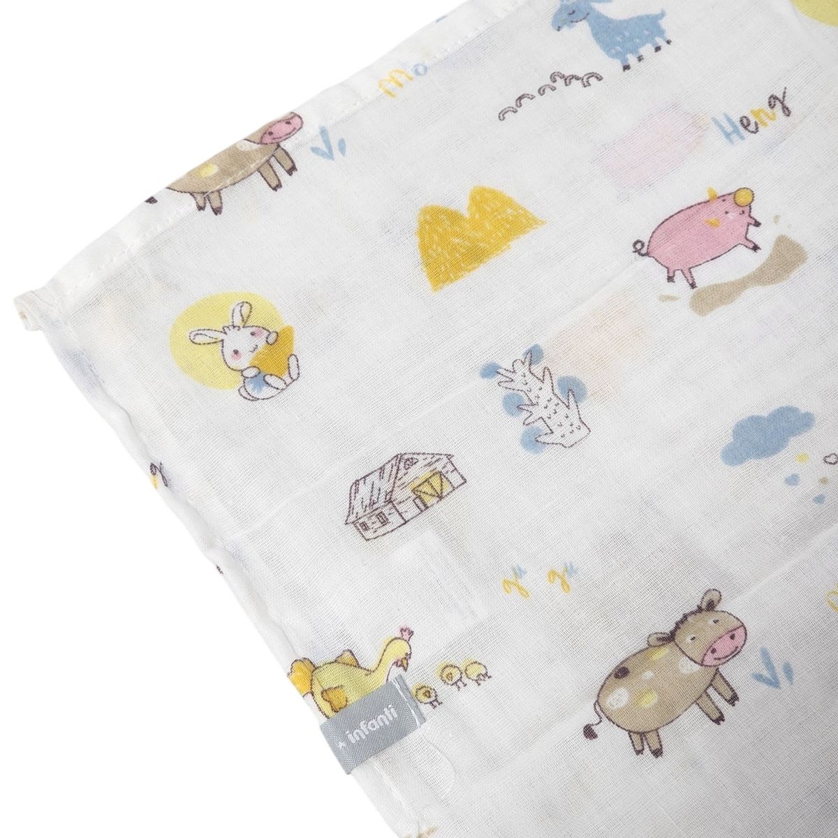 INFANTI - Pack 3 Tutos Para Bebe Infanti Amarillo Algodón 75x75cm
