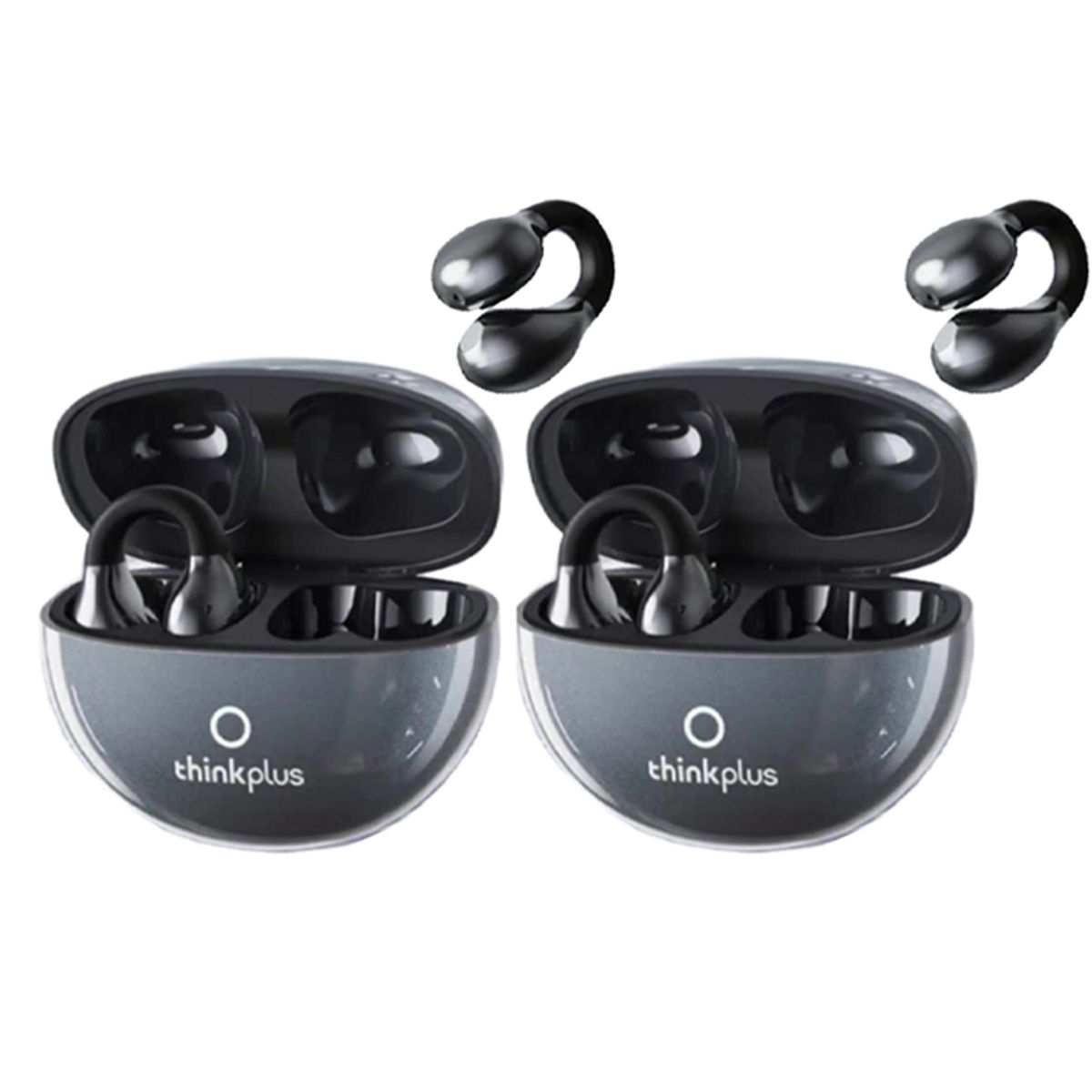 LENOVO - Set 2 Audífonos Lenovo LP25  Tws Bluetooth 54 Earphone-Negro