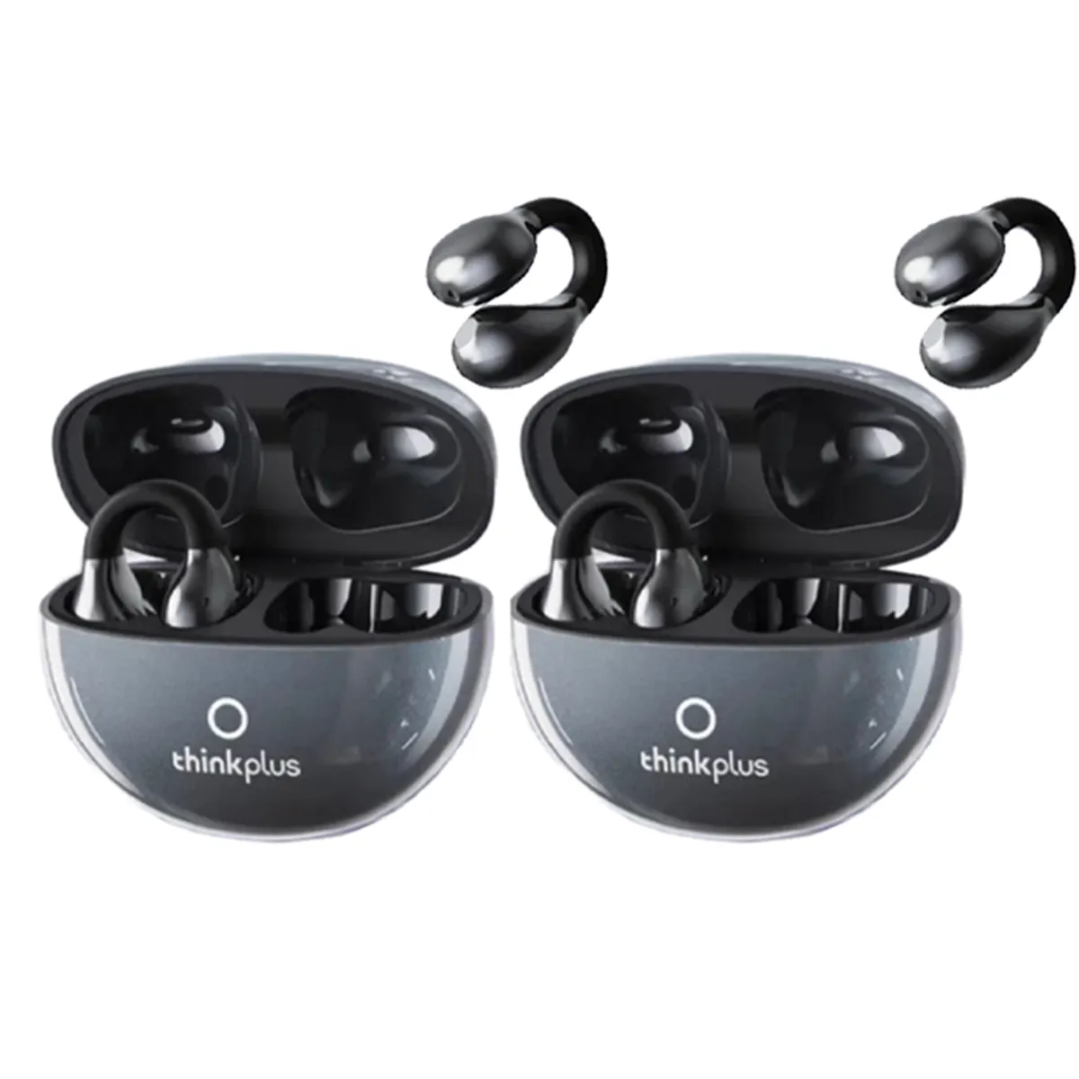 LENOVO - Set 2 Audífonos Lenovo LP25  Tws Bluetooth 54 Earphone-Negro