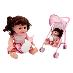 GENERICO - Coche Metalico De Juguete Con Muñeca Incluida