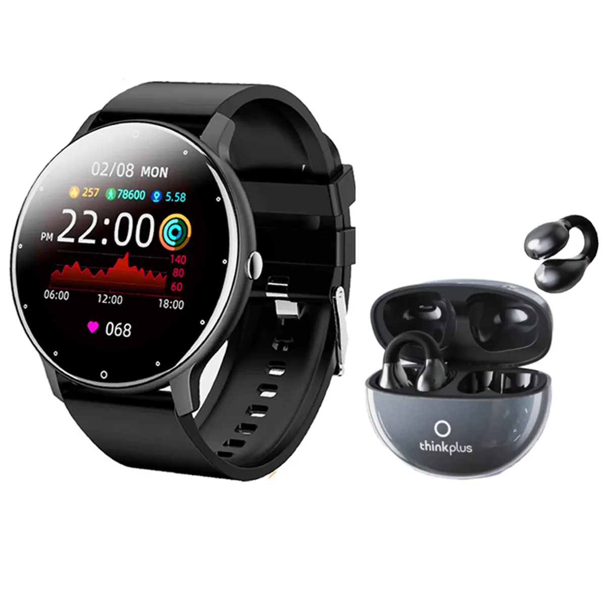 LENOVO - Audífonos Lenovo LP25 y Toumi Fit Pro Reloj inteligente