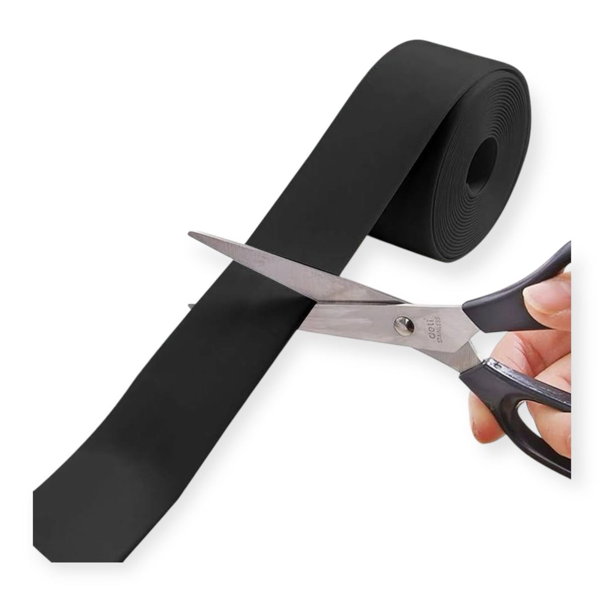 GENERICO - Tira Sellado Baño Impermeable Ducha Calafateo Cinta Adhesiva Negro