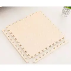 GENERICO - Pack X 4 Tatami Alfombra Encastrable 60x60x1.2cm Goma Eva Beig