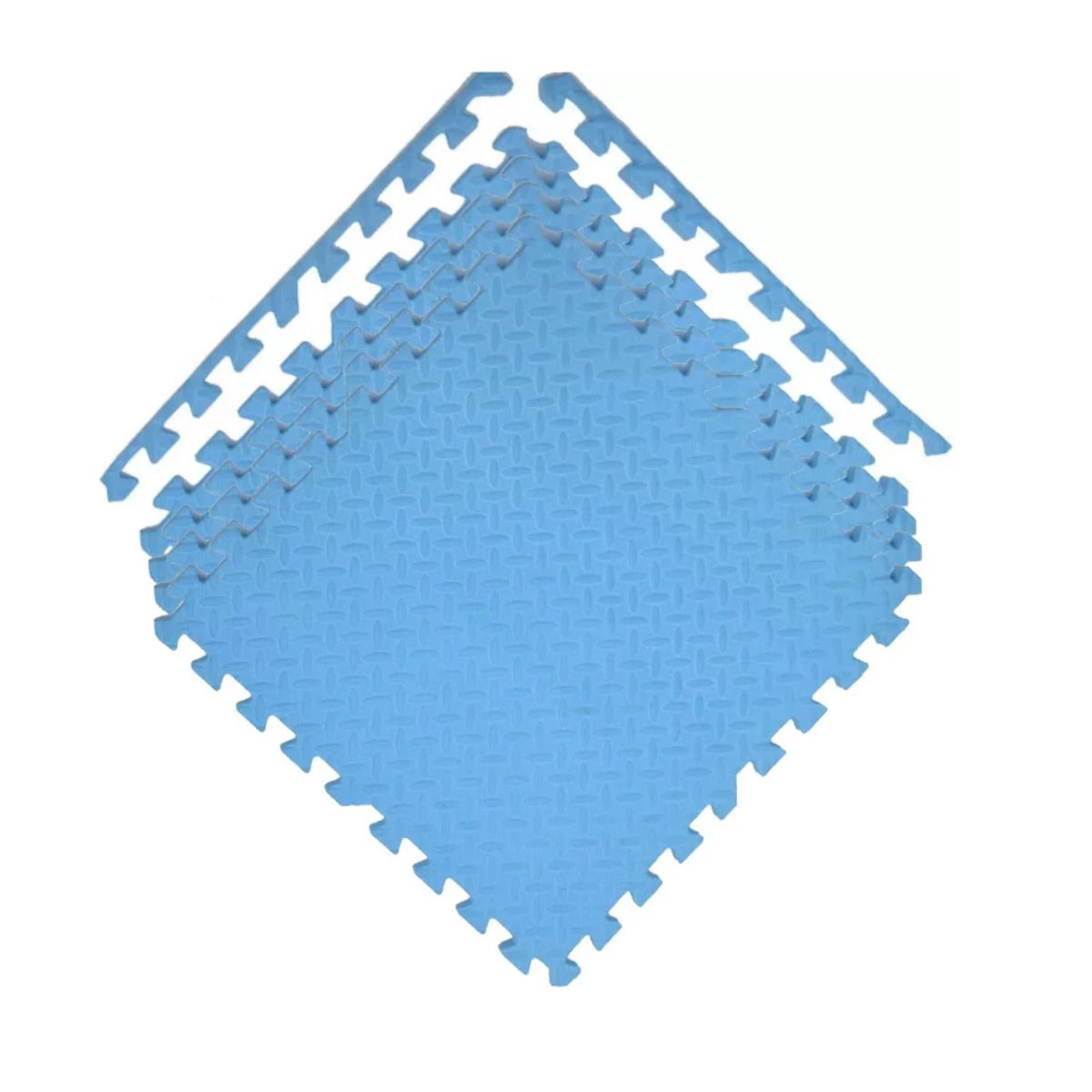 GENERICO - Pack X 4 Tatami Alfombra Encastrable 60x60x1.2cm Goma Eva Celeste