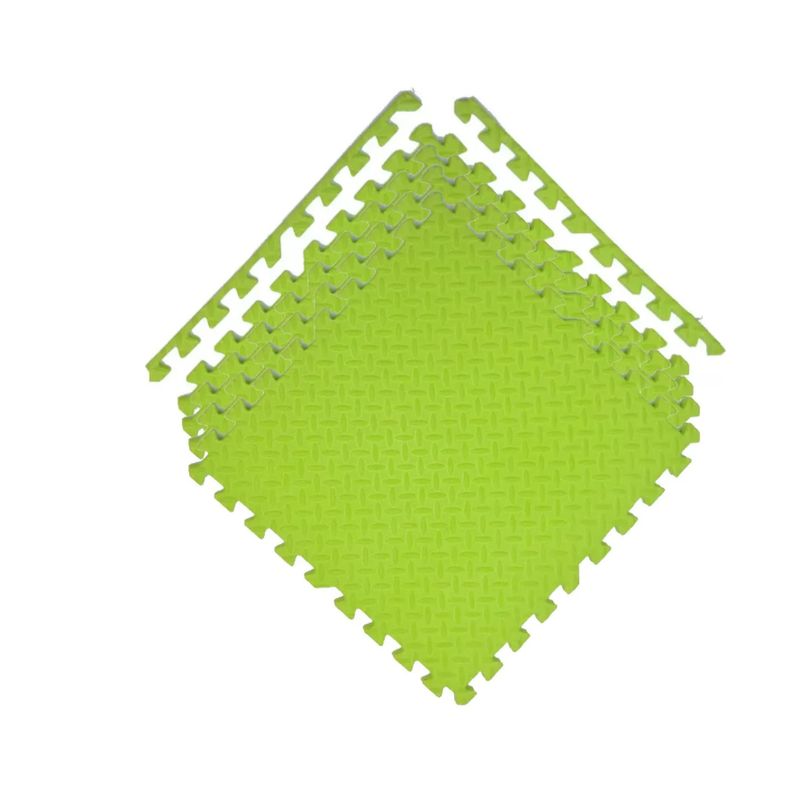 GENERICO - Pack X 4 Tatami Alfombra Encastrable 60x60x1.2cm Goma Eva Verde