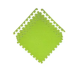 GENERICO - Pack X 4 Tatami Alfombra Encastrable 60x60x1.2cm Goma Eva Verde