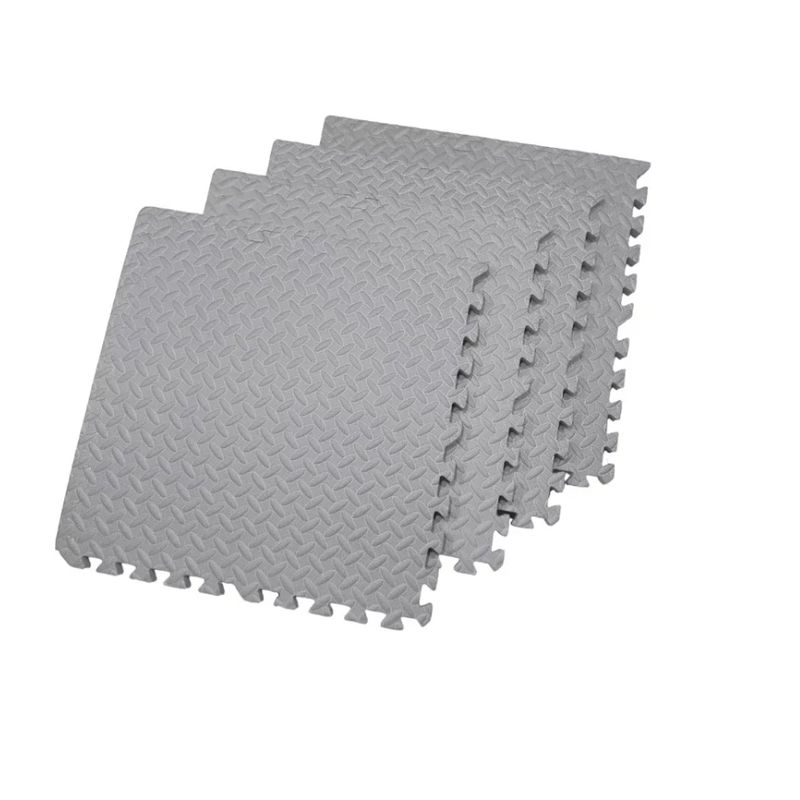 GENERICO - Pack X 4 Tatami Alfombra Encastrable 60x60x1.2cm Goma Eva Gris