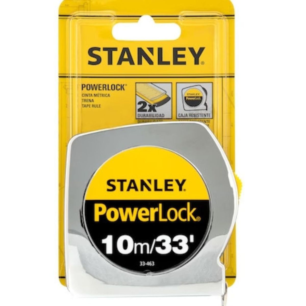 STANLEY - Huincha Medir 10 Mts Powerlock Stanley 33-463s