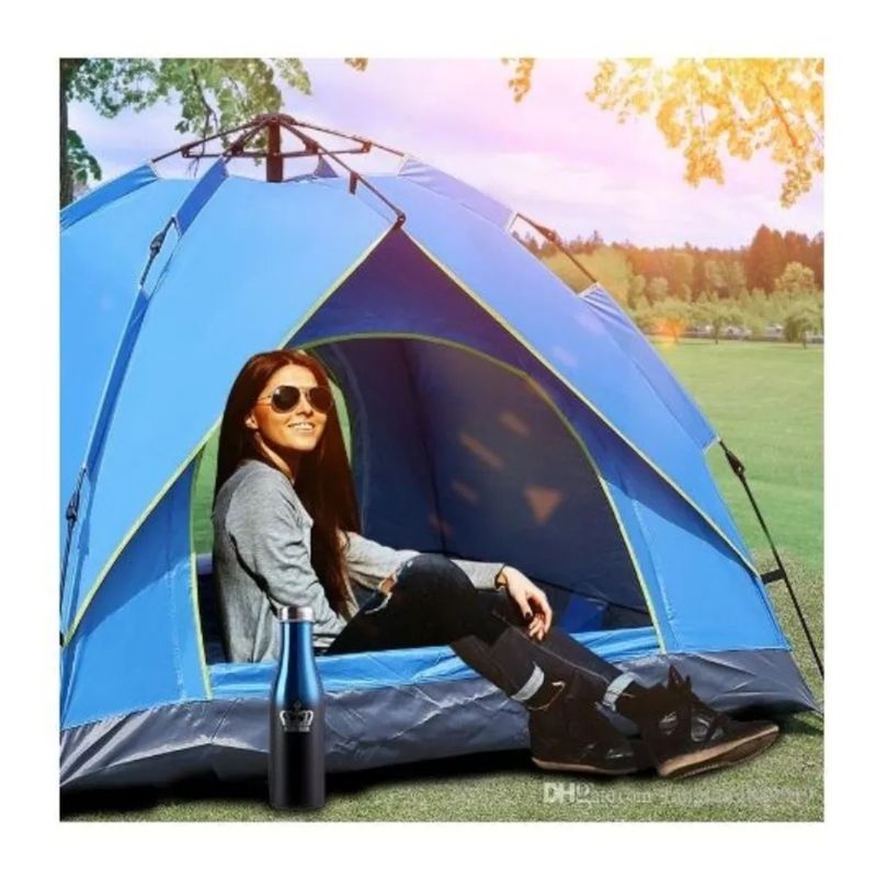 GENERICO - Carpa camping familiar 4 personas montaje express