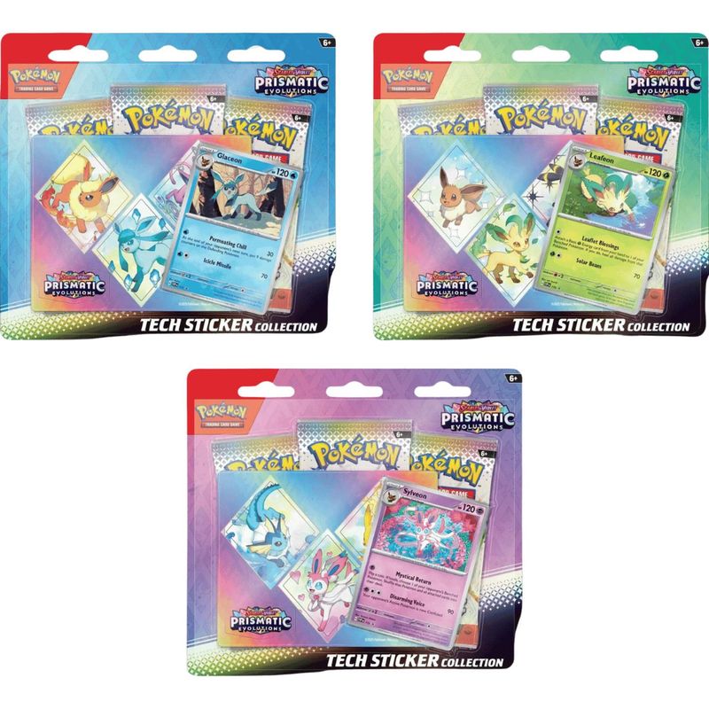 POKEMON - PRISMATIC EVOLUTIONS TECH STICKER BOX ESPANOL