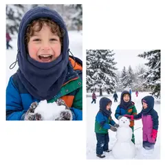 EKOL TACTICA MILITAR - Gorro Pasamontañas De Polar Ajustable Para Niños Niñas Invierno