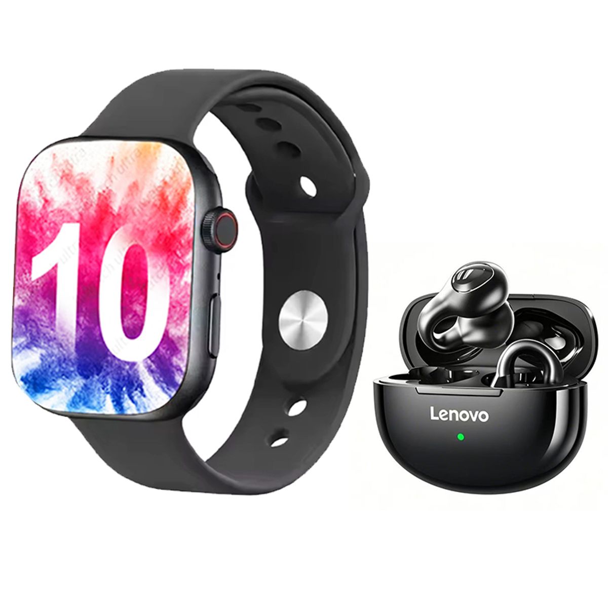 LENOVO - Lenovo TA420 Tws Audífonos tws y Toumi S10 Pro Reloj inteligente