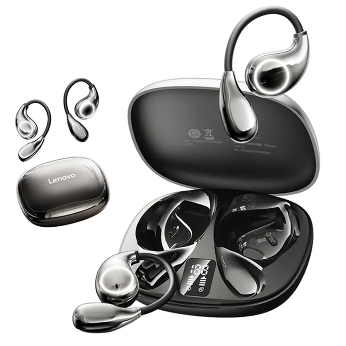 LENOVO - Audífonos Lenovo EA320 ENC Auriculares Bluetooth 5.4 Earphone-Negro