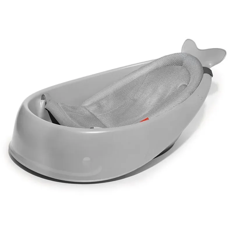 SKIP HOP - Tina Bañera Bebe Moby 3 Etapas Smart Sling Gris Skip Hop