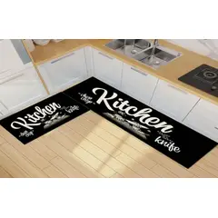 GENERICO - Pack 2 Alfombra De Cocina Antideslizante Piso Entrada De Baño