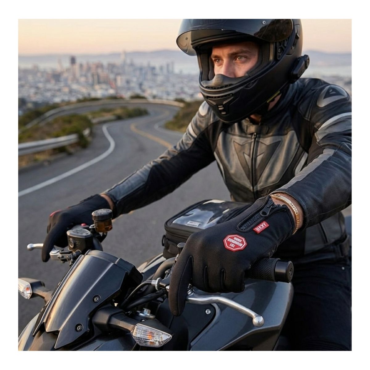 EKOL TACTICA MILITAR - Guantes Térmicos e Impermeables para Ciclismo y Running con Pantalla Táctil y Palma