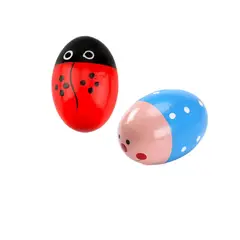 ARTIDIX - Huevitos de percusión madera diseño infantil 4 unidades