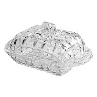 Mantequillero Con Tapa 17cm Vidrio