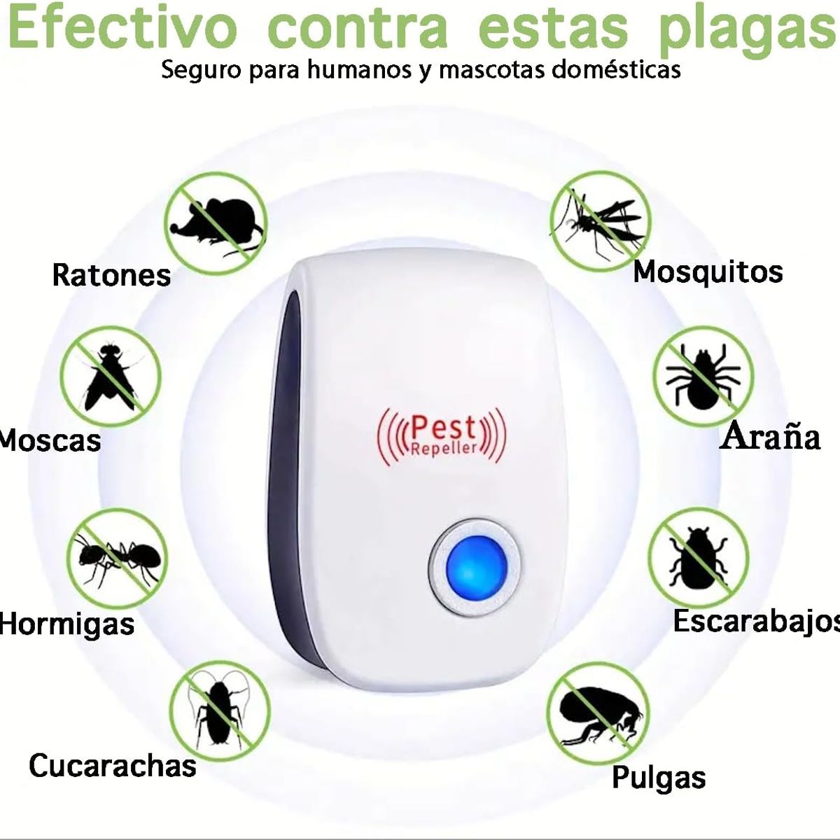 GENERICO - Repelente de insectos y ratones Pest Reject Original