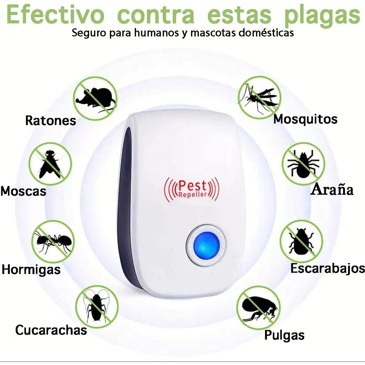 GENERICO - Repelente de insectos y ratones Pest Reject Original