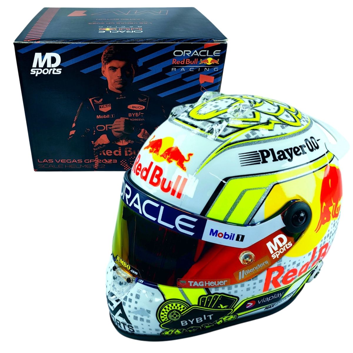 SCHUBERT - Casco Formula 1 Max Verstappen RedBull 2023 GP Las Vegas 1:2