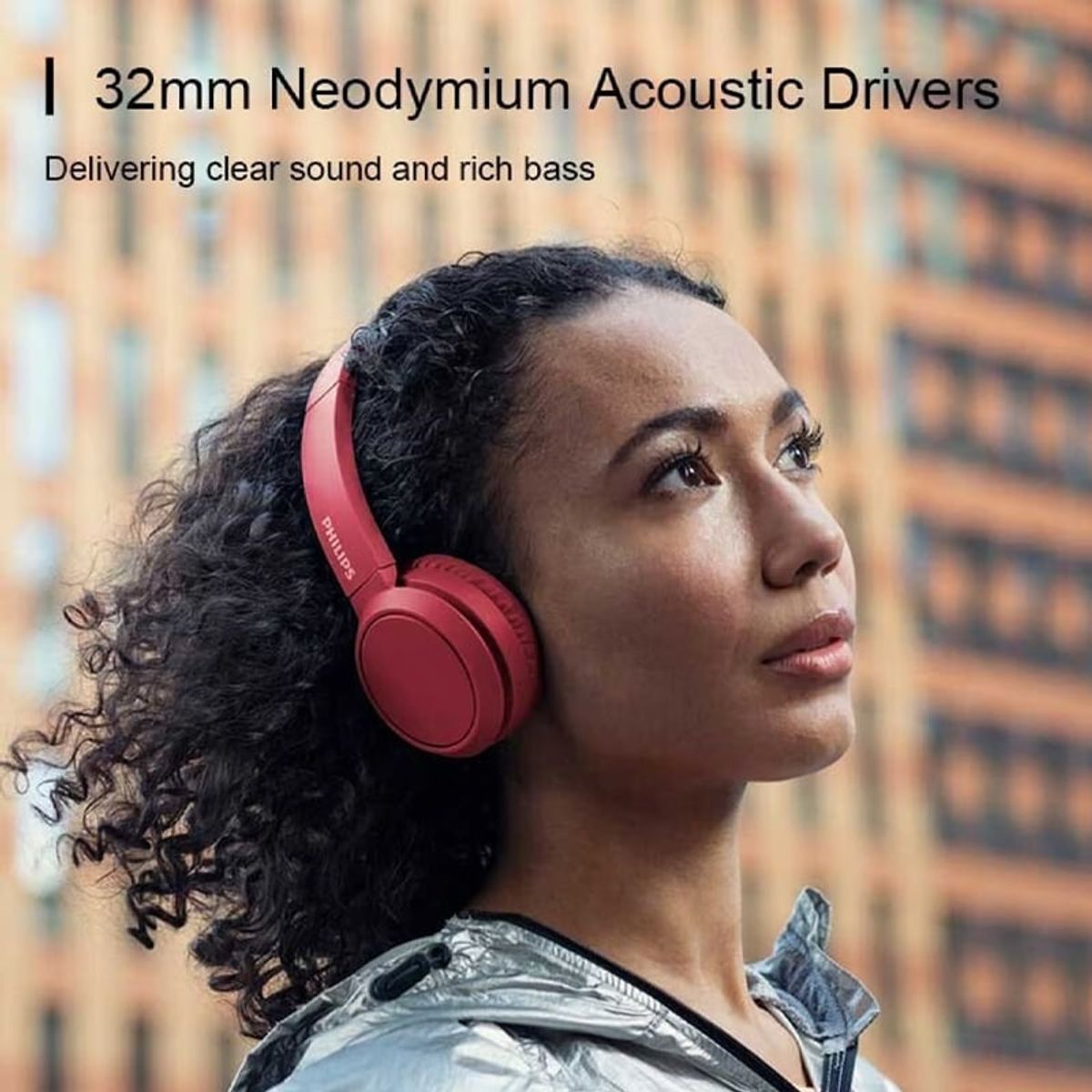 PHILIPS - Audifonos Bluetooth Philips TAH4205 Wireless Pure Bass - Blanco