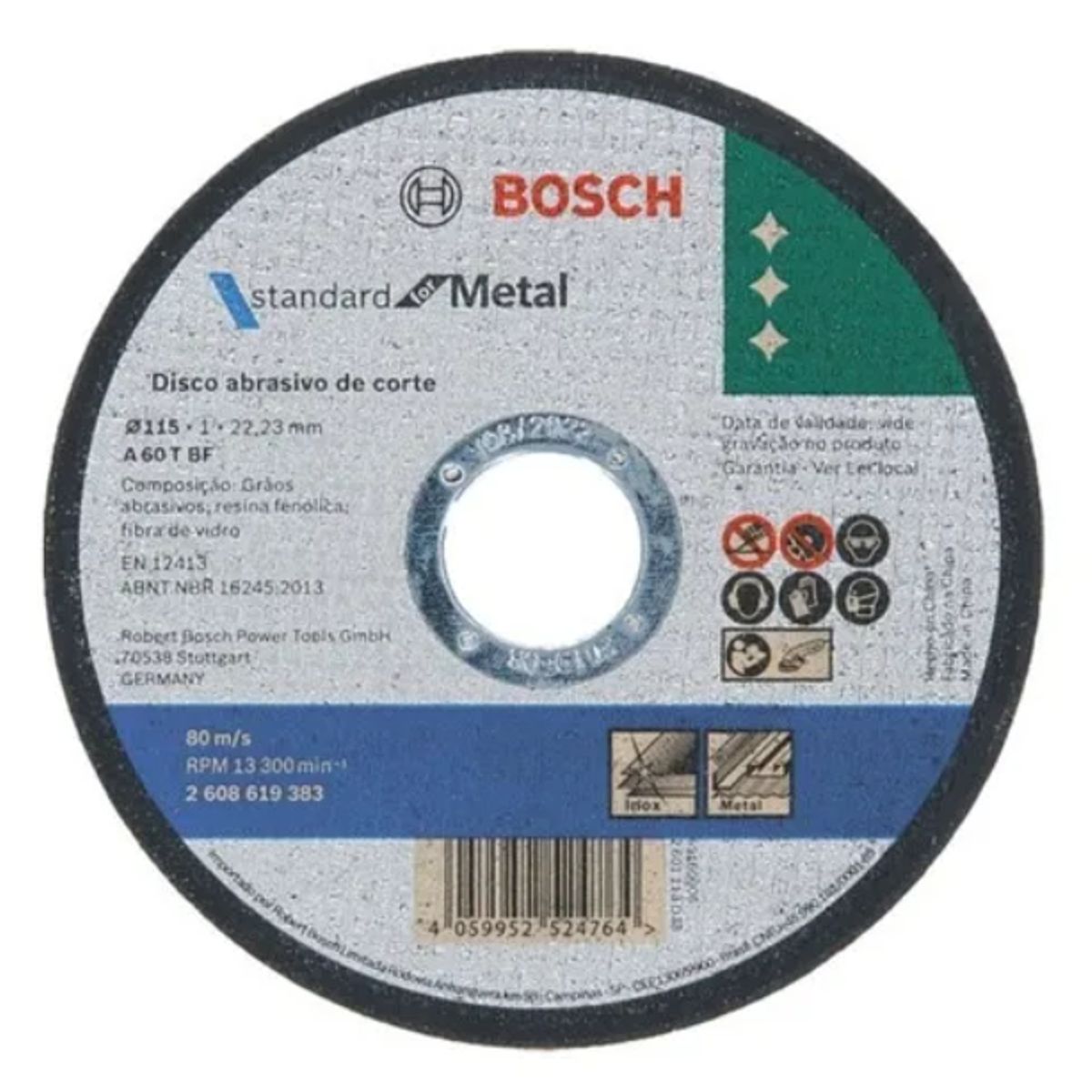 BOSCH - pack 50 discos bosch  Corte 4 1/2 115x1,0mm