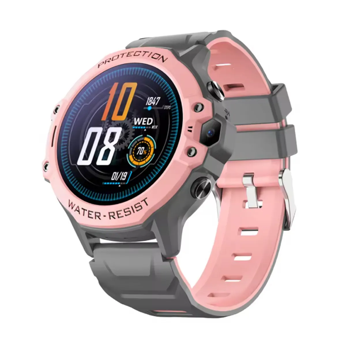 BRO TOUMI - Toumi K5 Niños 4G Video llamada Chat GPS relojes inteligentes -Rosa