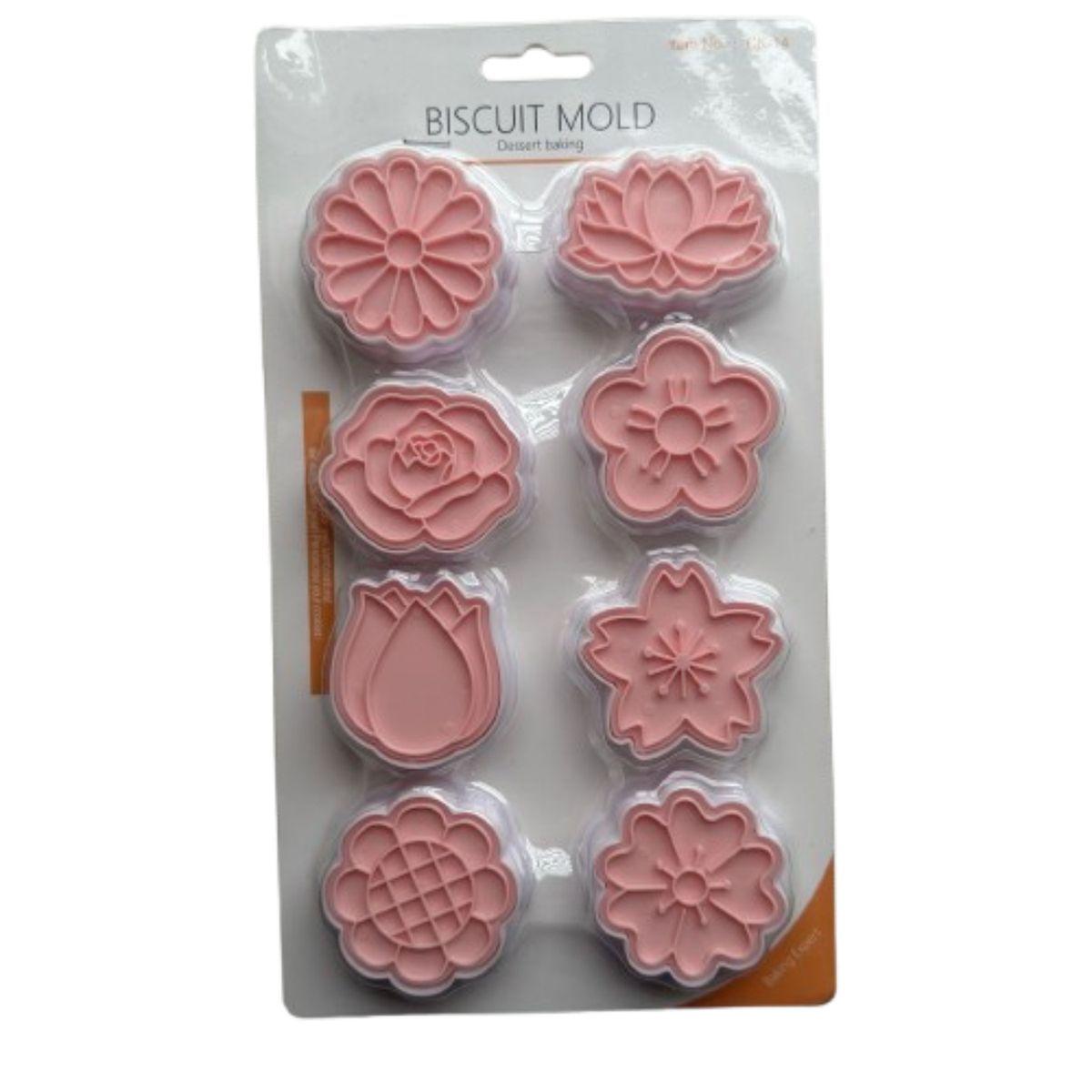 GENERICO - Cortador Galletas Flores Estampadas