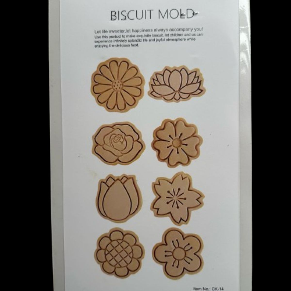 GENERICO - Cortador Galletas Flores Estampadas