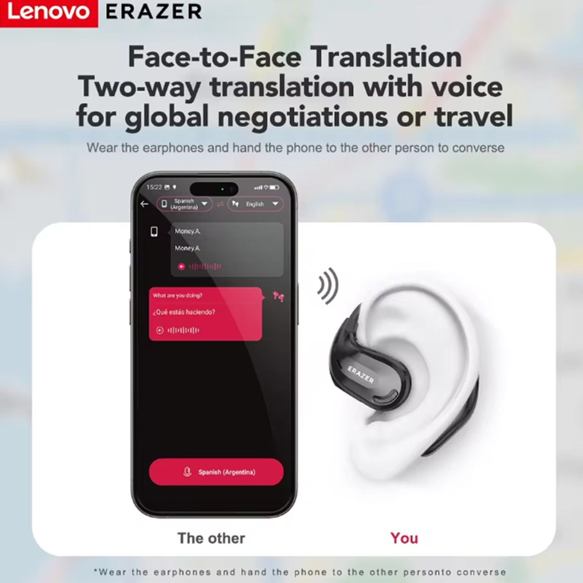 LENOVO - Audífonos Lenovo XT66 Pro Tws Bluetooth 5.4 -Morado