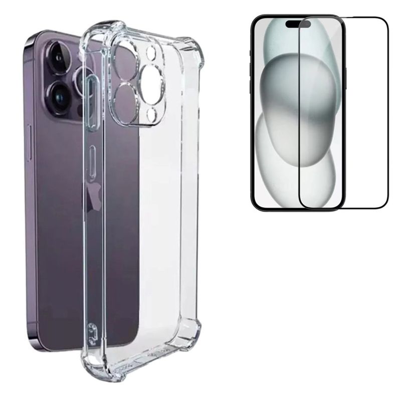 GENERICO - Carcasa Para iphone 16 PRO MAX + Mica de Vidrio