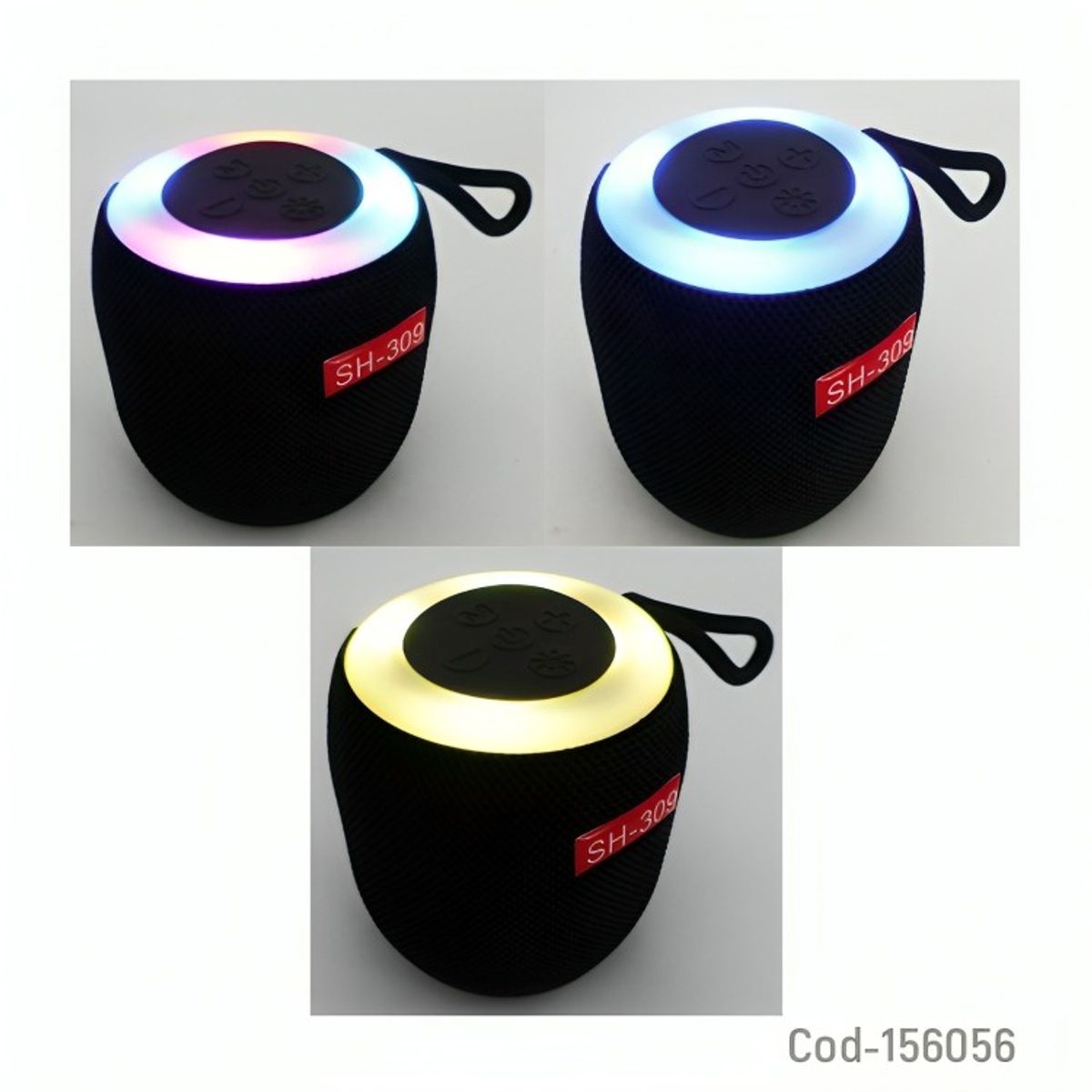 GENERICO - PARLANTE RECARGABLE BLUETOOTH MODSH-309 MINI TELA USB-TF-FM-TYPE-C