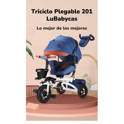 Imagen 2 del producto Triciclo Multifuncional Plegable Reclinable Rosado