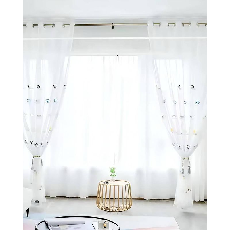 GENERICO - Pack de Visillo transparente con textura infantil 140x230cm