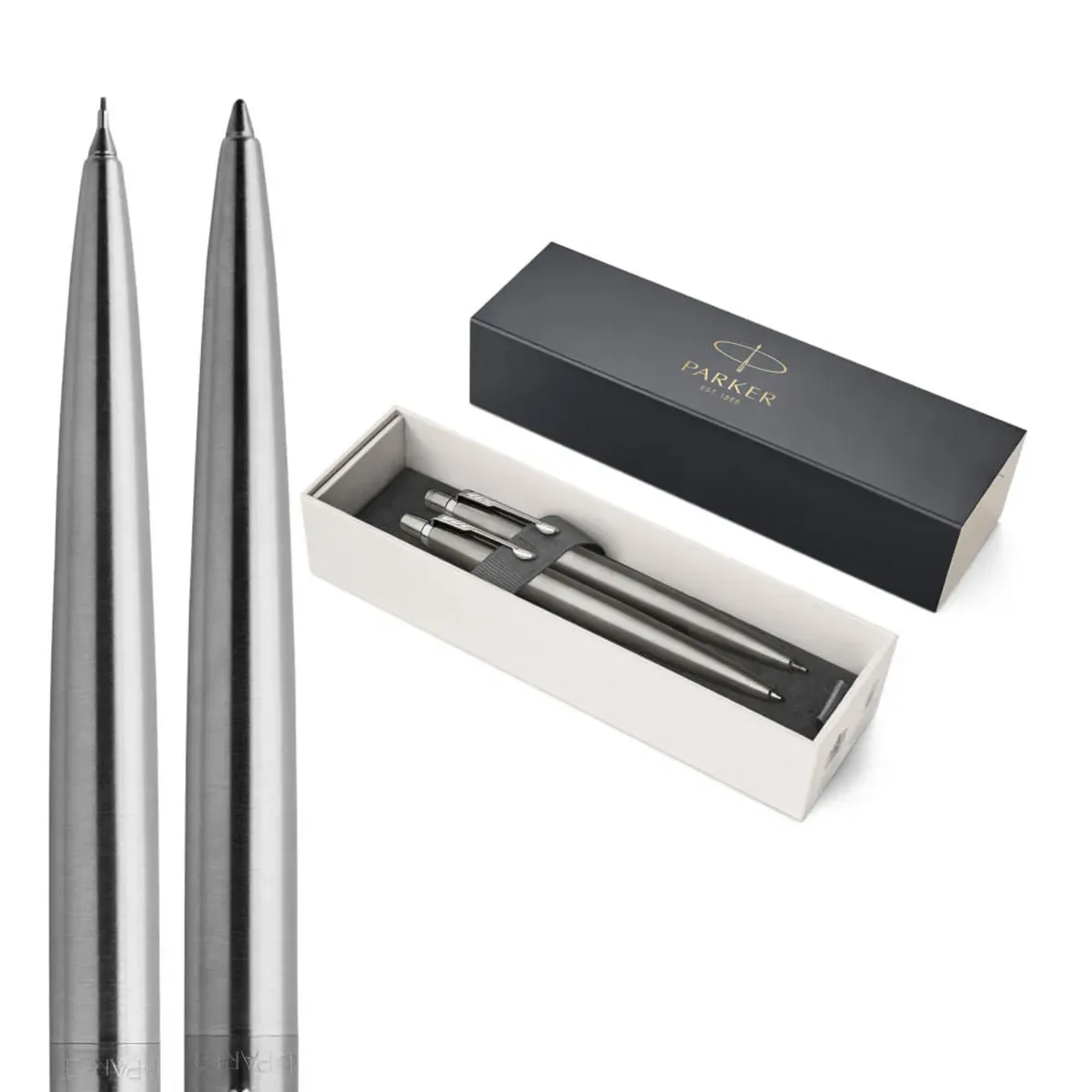 PARKER - Set Parker Pack Boligrafo y Portaminas Jotter Acero