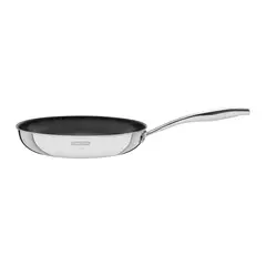 TRAMONTINA - Sartén Grano de acero inoxidable con cuerpo triple revestimiento interno de antiadherente con mango 26 cm 2,2 L