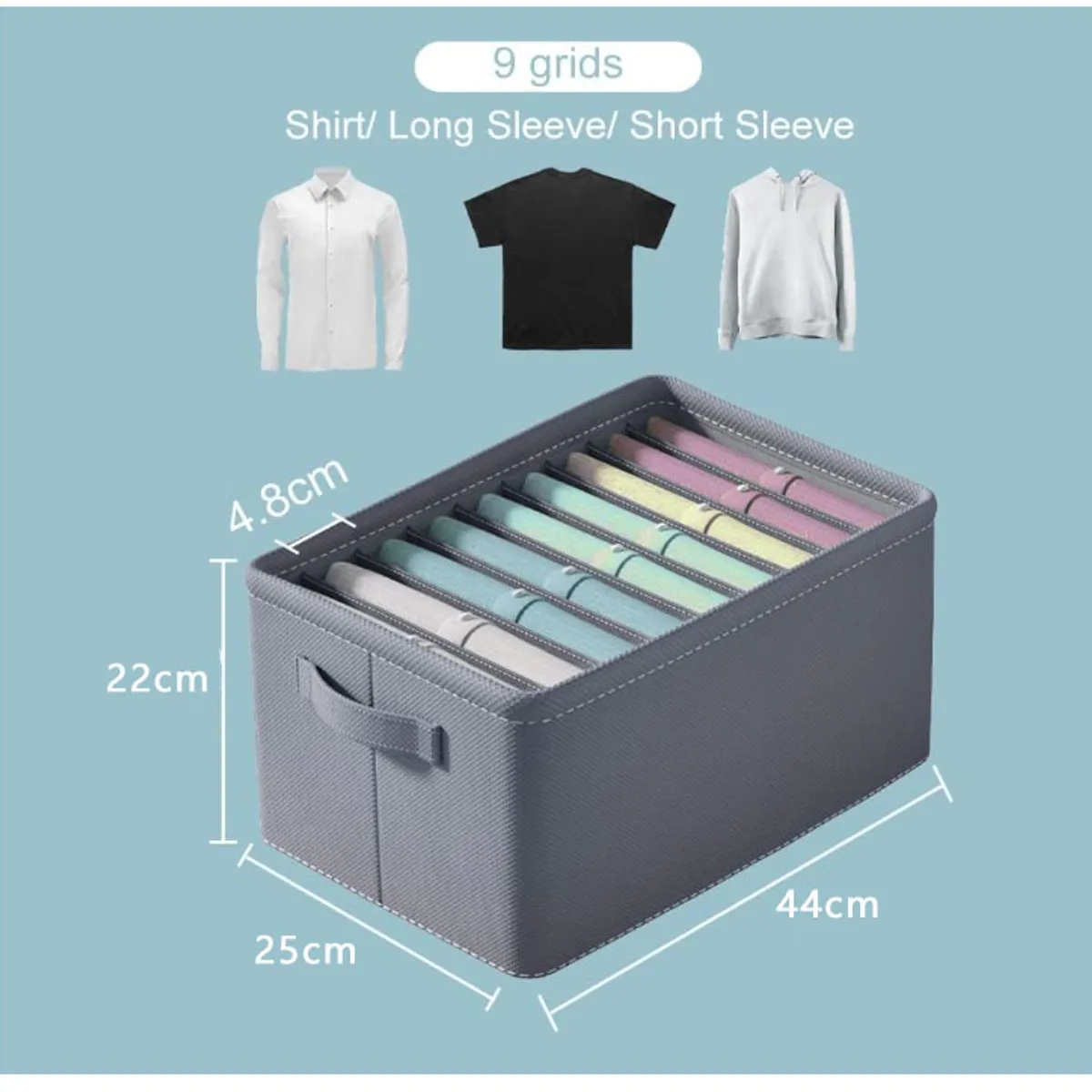 KUANGYE - 2 Pcs Cajas De Almacenamiento Para Vaqueros Suéter Grueso