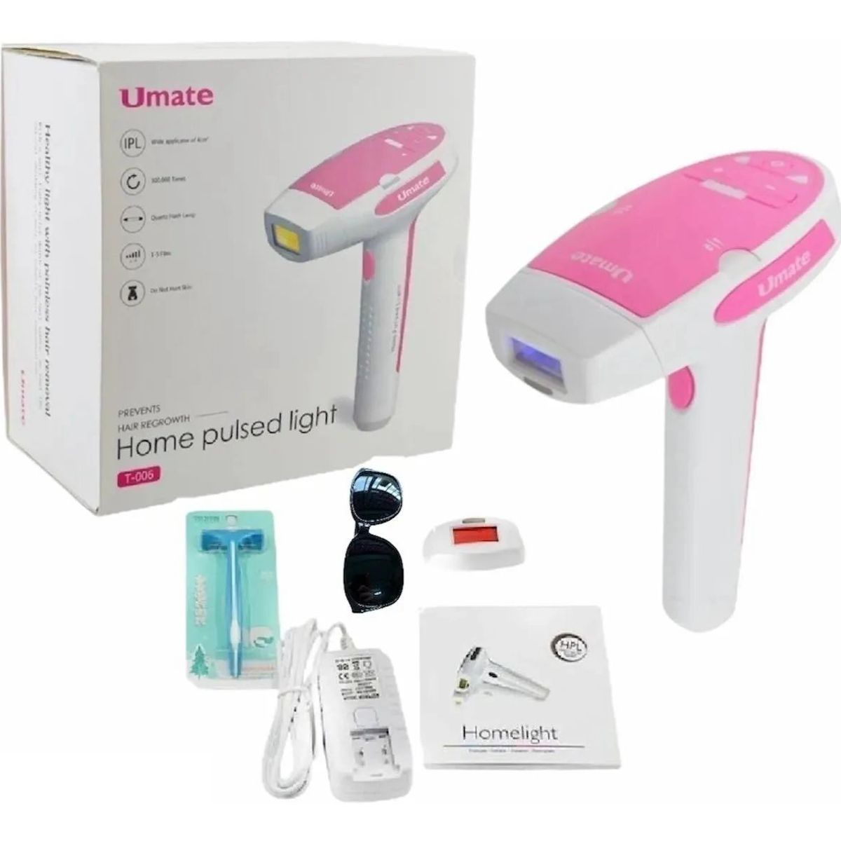 MOVI - Máquina Depiladora Laser Definitiva 3 En 1 Acné Anti Edad